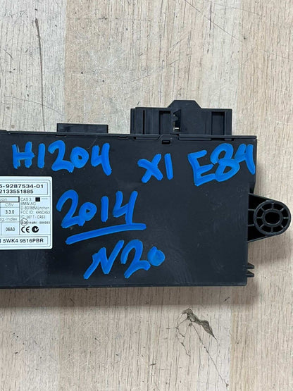 2013-2014 BMW X1 E84 N20 Engine Control Unit SET DME+ CAS2 + NO KEY 8617569