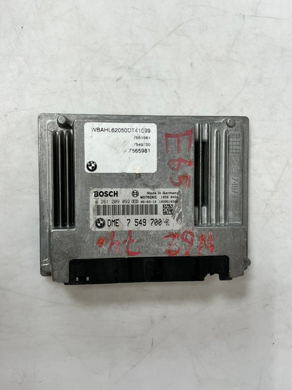 BMW 650i E63 2005 N62 B48 ENGINE CONTROL UNIT ECU KIT DME 7549700 OEM