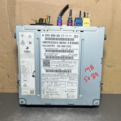 14–18 Mercedes W205 C-Class Radio Audio Head Unit CD Player A205 9008917 OEM