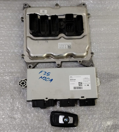 OEM BMW F30 F31 F32 F25 N20 ECU Engine Control Unit DME ECU SET 8639595 BOSCH