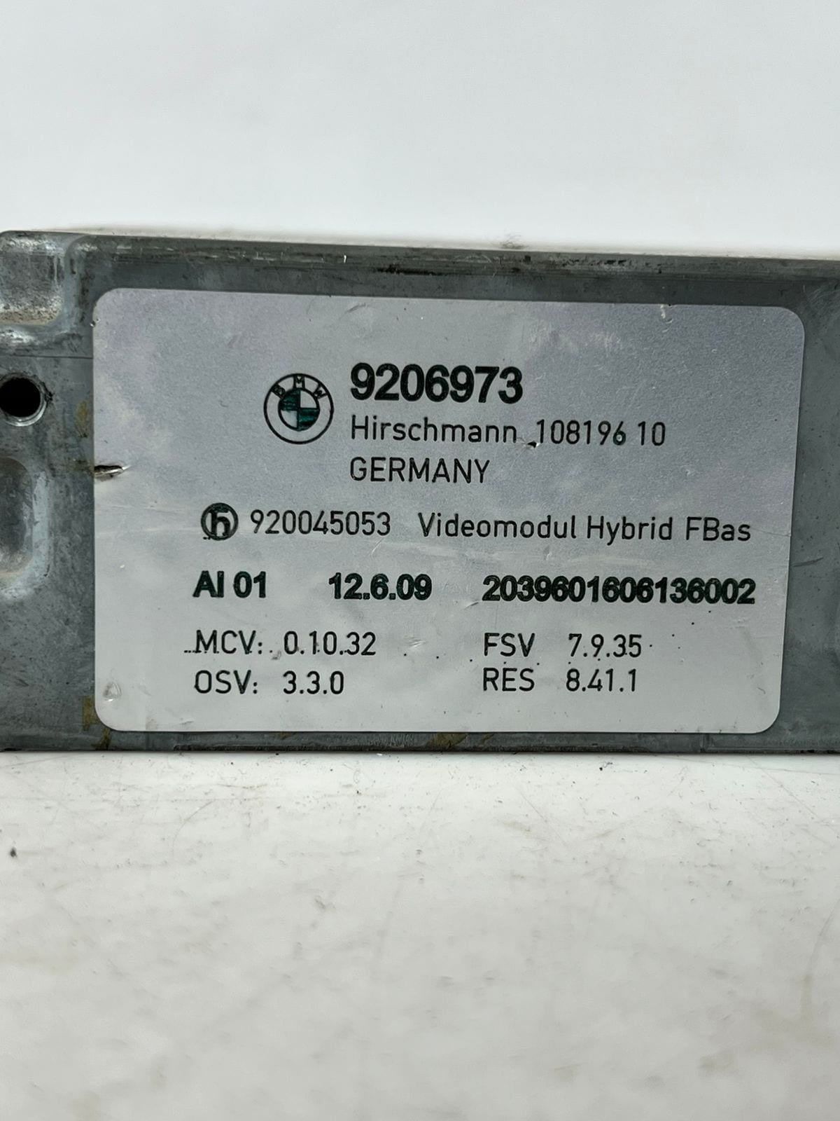2009-2013 BMW 3' 5' 6' E90 E91 E60 E61 X5 E70 Video Control Module 9206973 OEM
