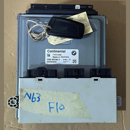 OEM BMW F10 N63 ENGINE CONTROL UNIT DME MSD85 ECU SET 7613202