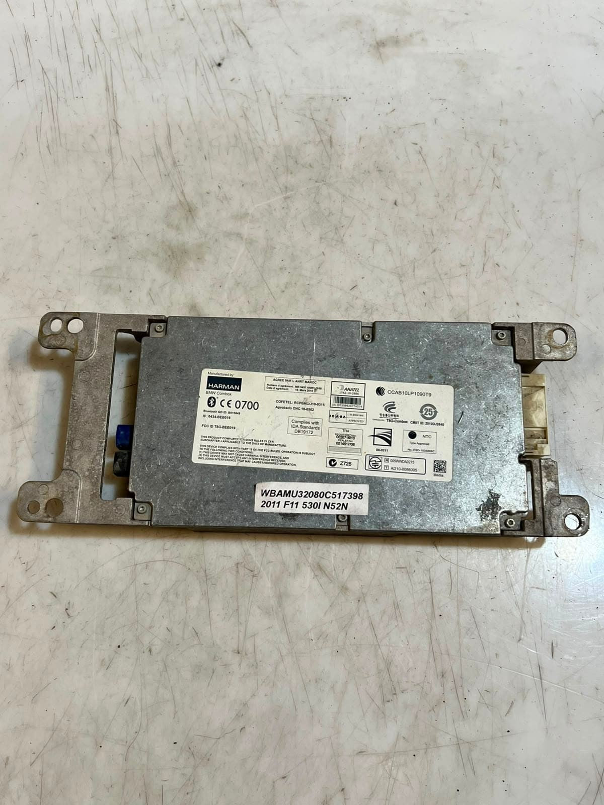 2010-2013 BMW 5 Series F10 F11 535i Bluetooth Control Unit Module 9244188 OEM