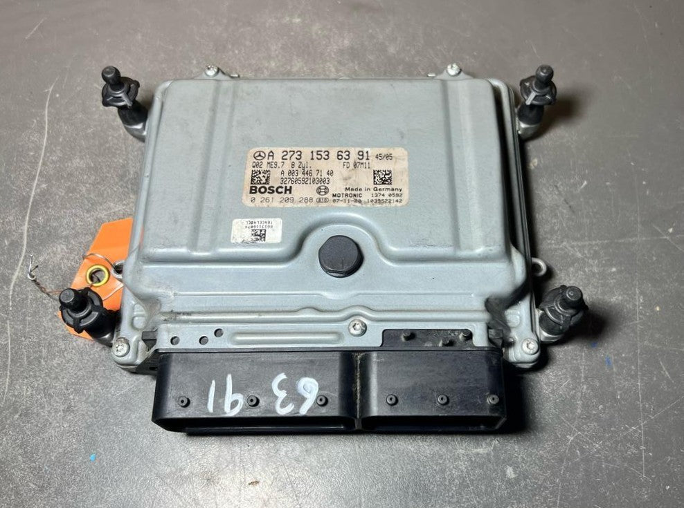 07-12 Mercedes W164 GL ML GLE ECU Engine Control Module Unit A273 1536391 OEM