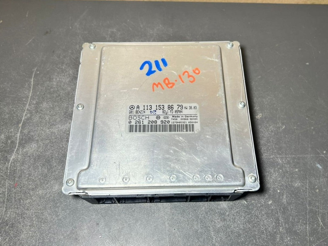 02-09 Mercedes W211 E-Class Engine Control Module Unit ECM ECU A113 1538679 OEM
