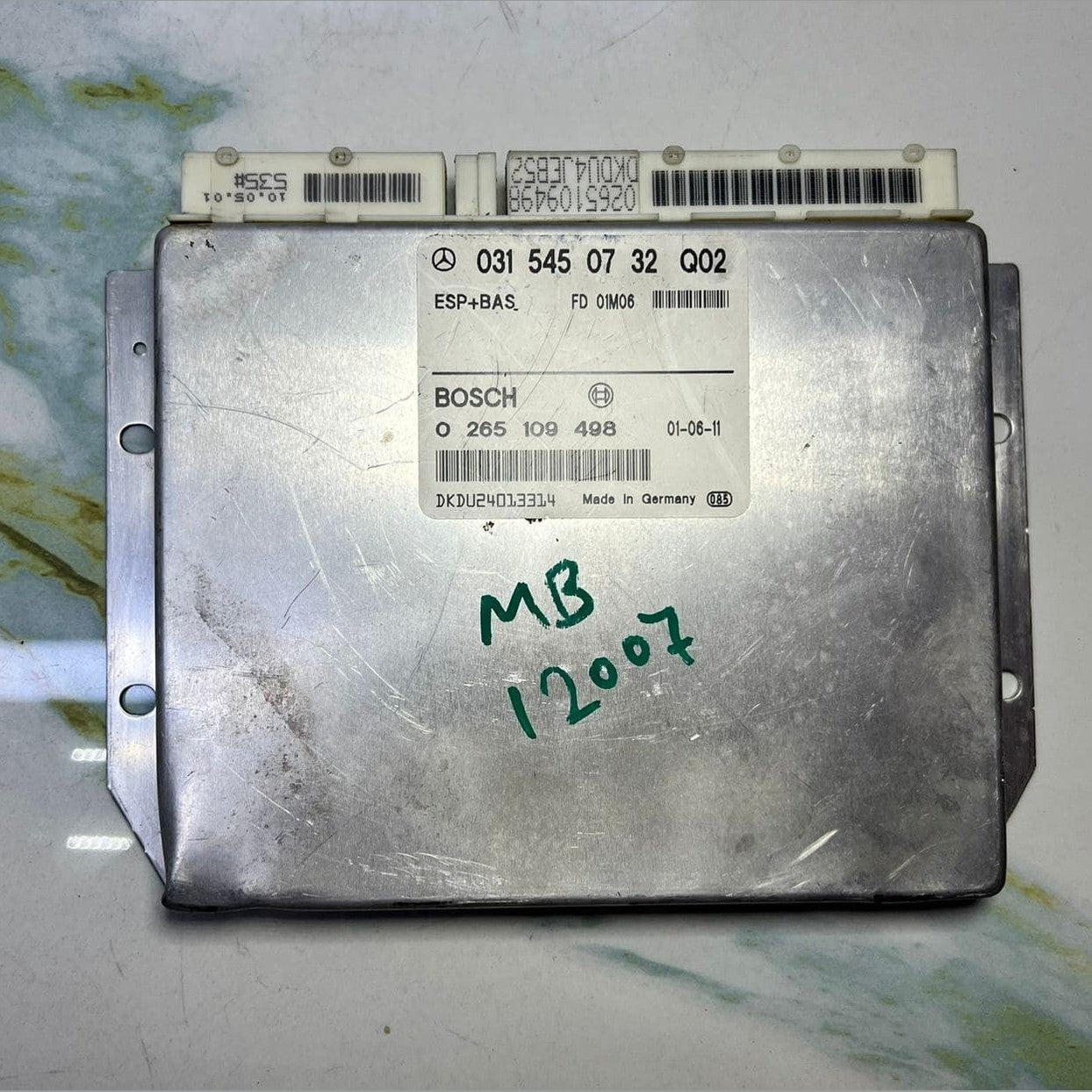 1996-2002 Mercedes-Benz E320 ABS ESP Control Module 0315450732 W210