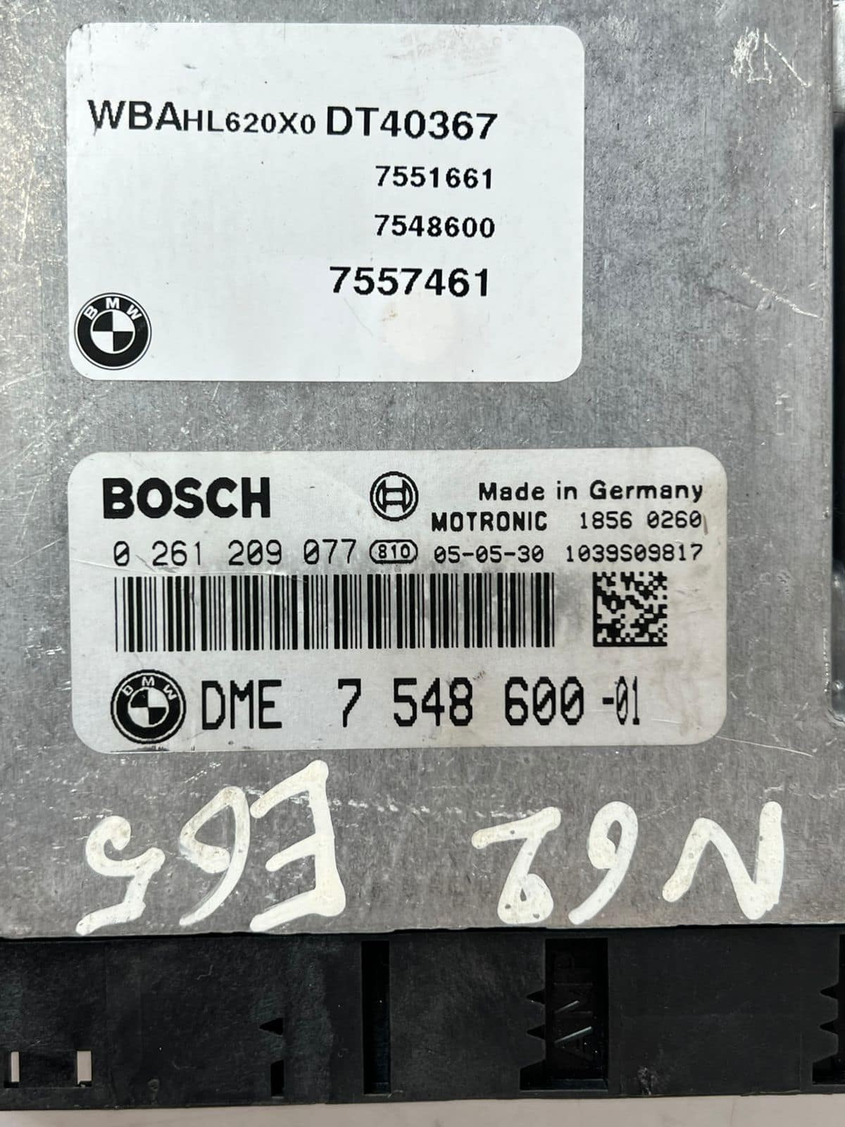 2006-2007 BMW 550i 650i 750i Engine Control Module ECU 7548600 OEM