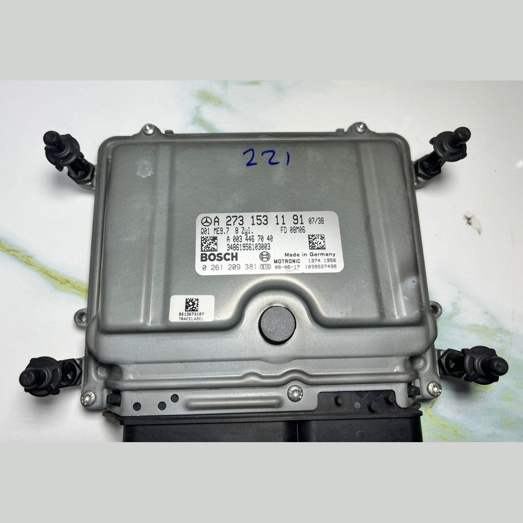 07-13 Mercedes W221 S-Class Engine Control Module Unit ECM ECU A273 1531191 OEM
