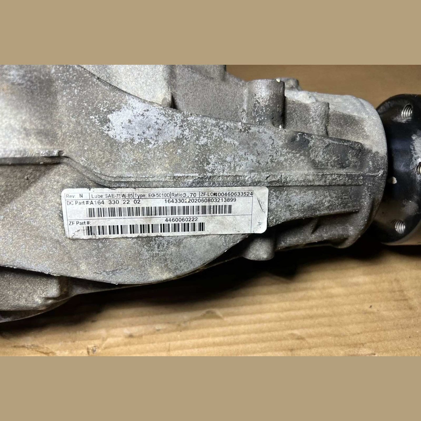 2007-2009 Mercedes-Benz GL320 Front Differential Axle Carrier Assy A1643302202 