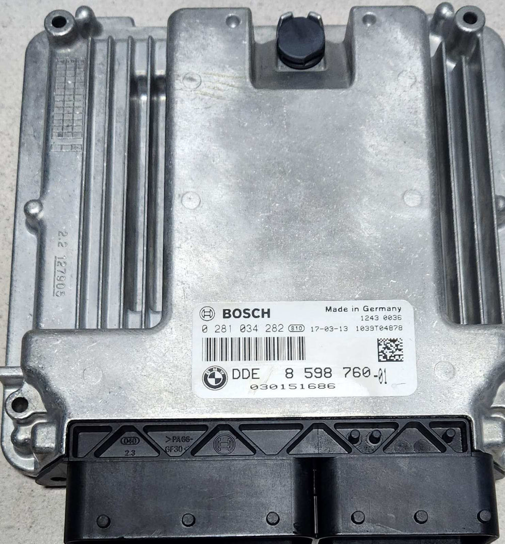 BMW Engine Control Unit 8598760 X5 F15 2.5 B47D20D TWIN TURBO DIESEL ECU SET 