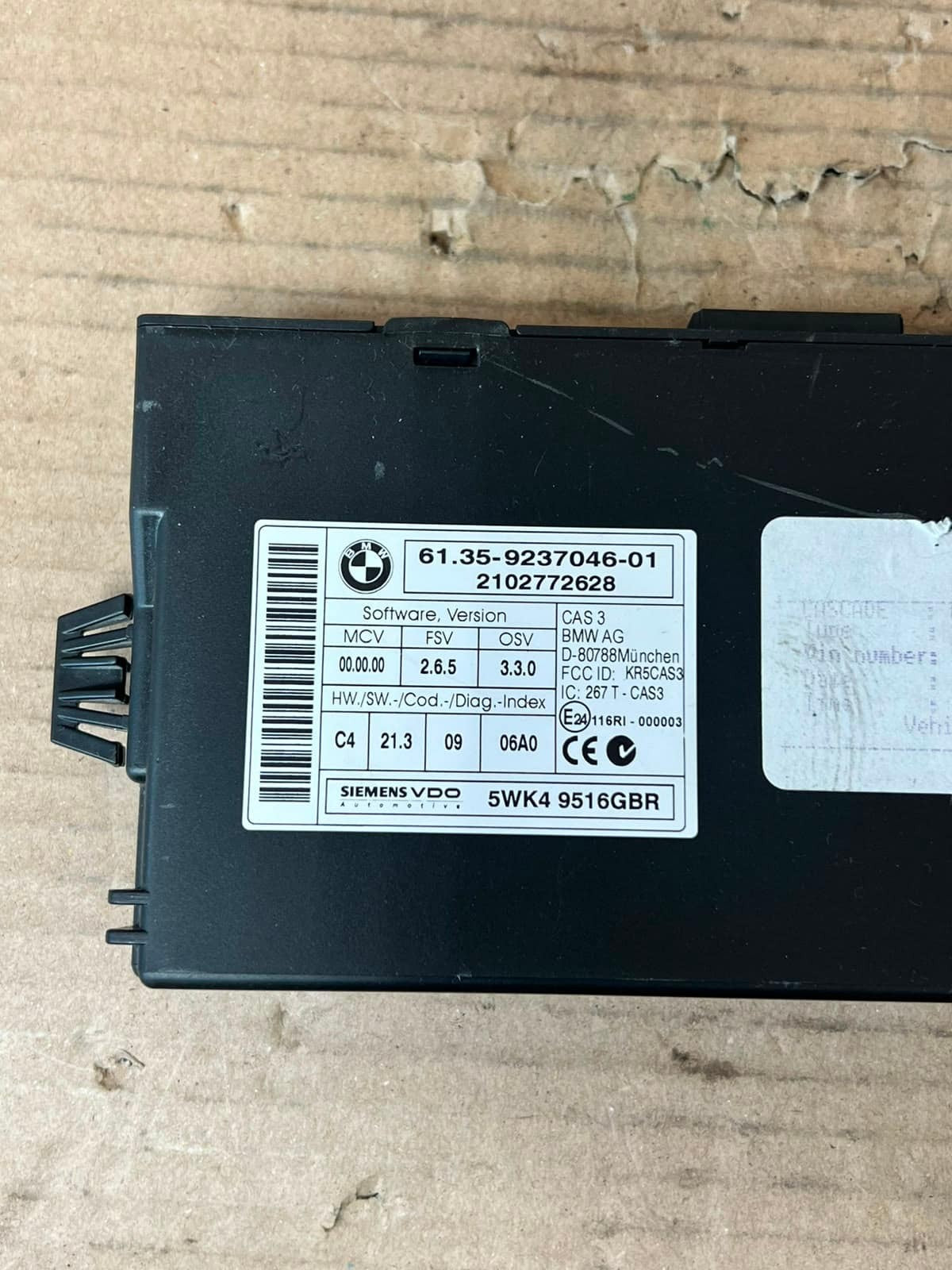 2010 BMW X5 E70 LCI 30DX N57 Engine Control Unit ECU SET DDE+CAS3+1KEY 8510838