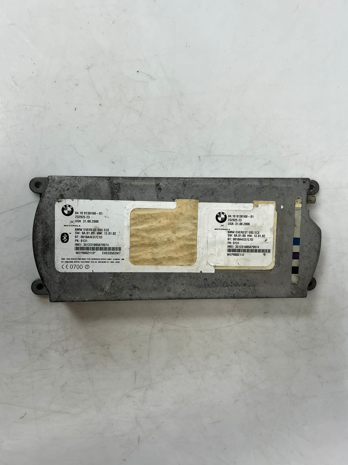 2002-2005 BMW 745i E65 E66 Bluetooth Telematics Control Unit Module 9138168 OEM