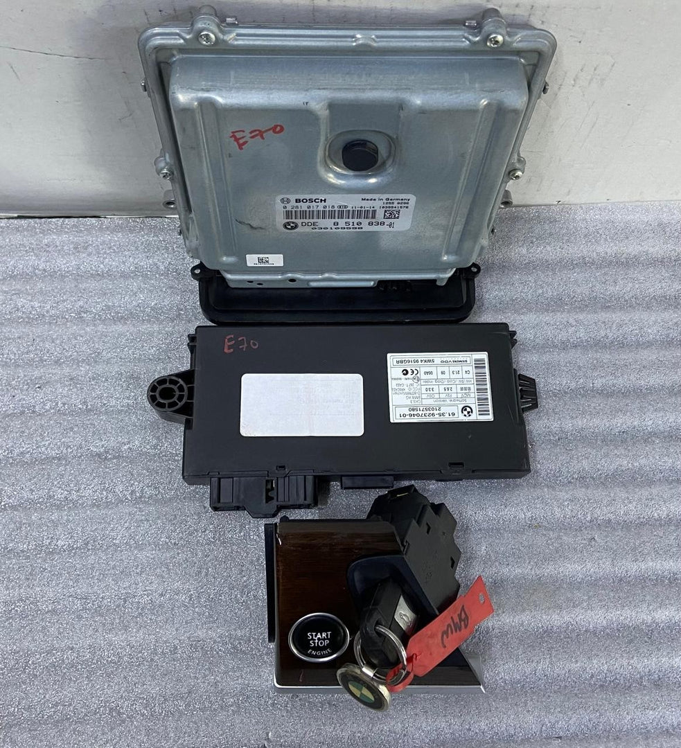 OEM BMW X5 E70 Engine Control Unit ECU SET 8510838 Diesel BOSCH