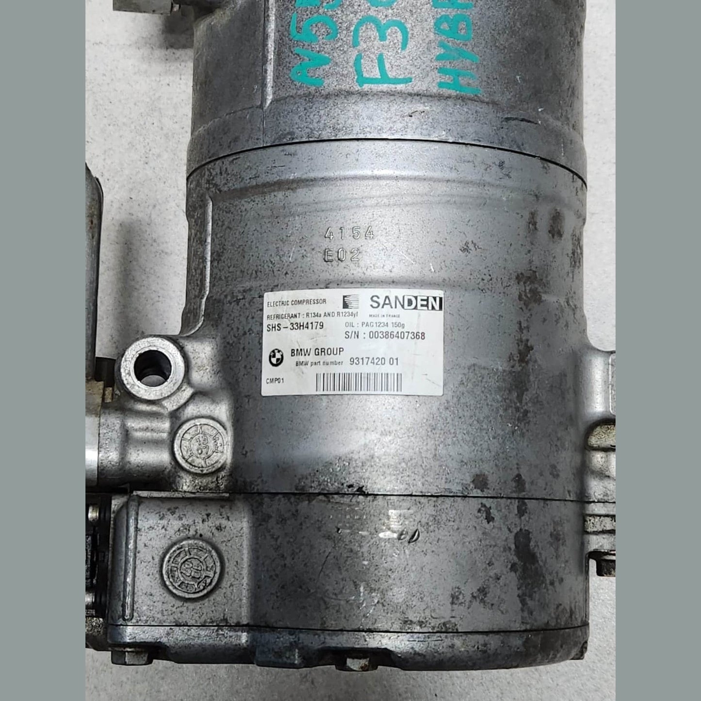2013-2015 BMW ActiveHybrid 3 Electric Air Conditioning Compressor 9317420 AC 