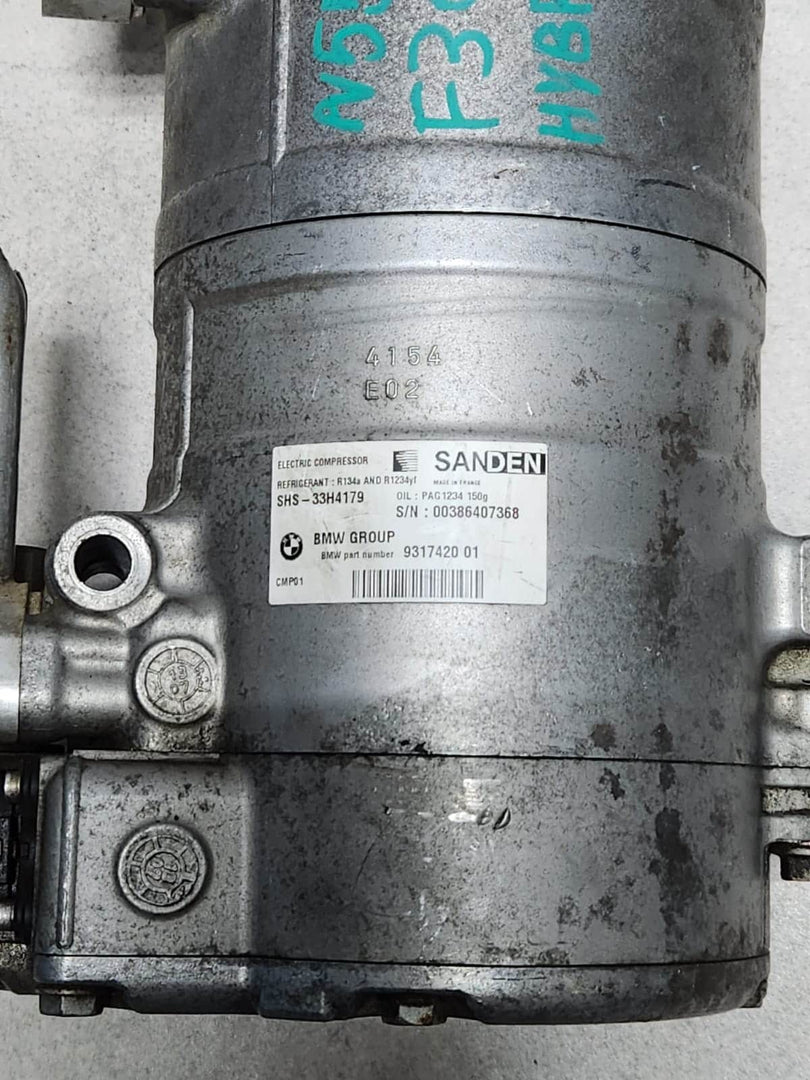 2013-2015 BMW ActiveHybrid 3 Electric Air Conditioning Compressor 9317420 AC 