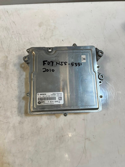 2010 BMW 535i F07 N55 Engine Control Unit ECU SET DME+CAS4+1KEY 7614649 OEM