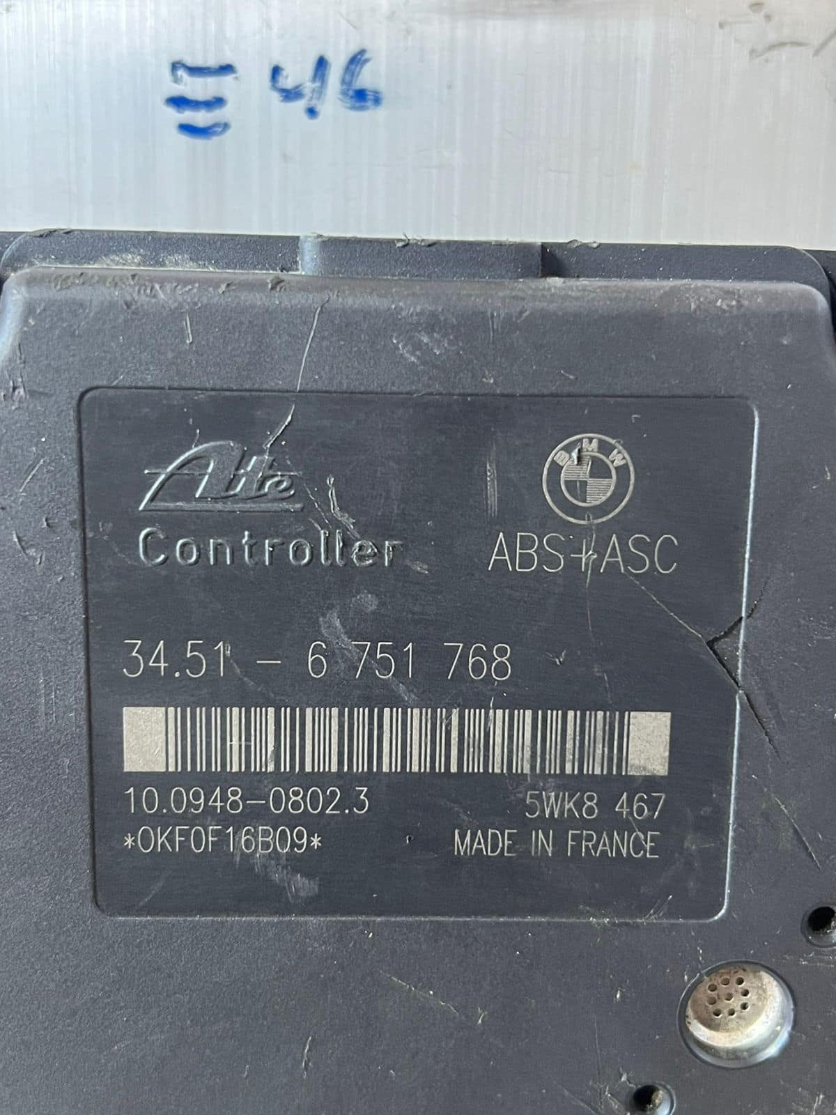 BMW 3 Series Touring E46 Abs + ASC  Pump 5WK8467 3451-6751768 OEM