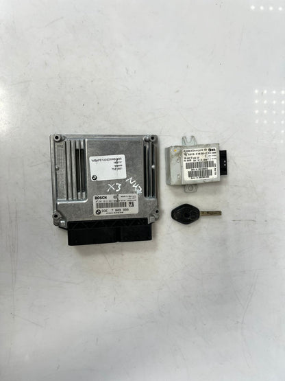 2008 BMW X3 N47 Engine Control Unit ECU SET DDE +EWS4+1KEY 7809999 OEM