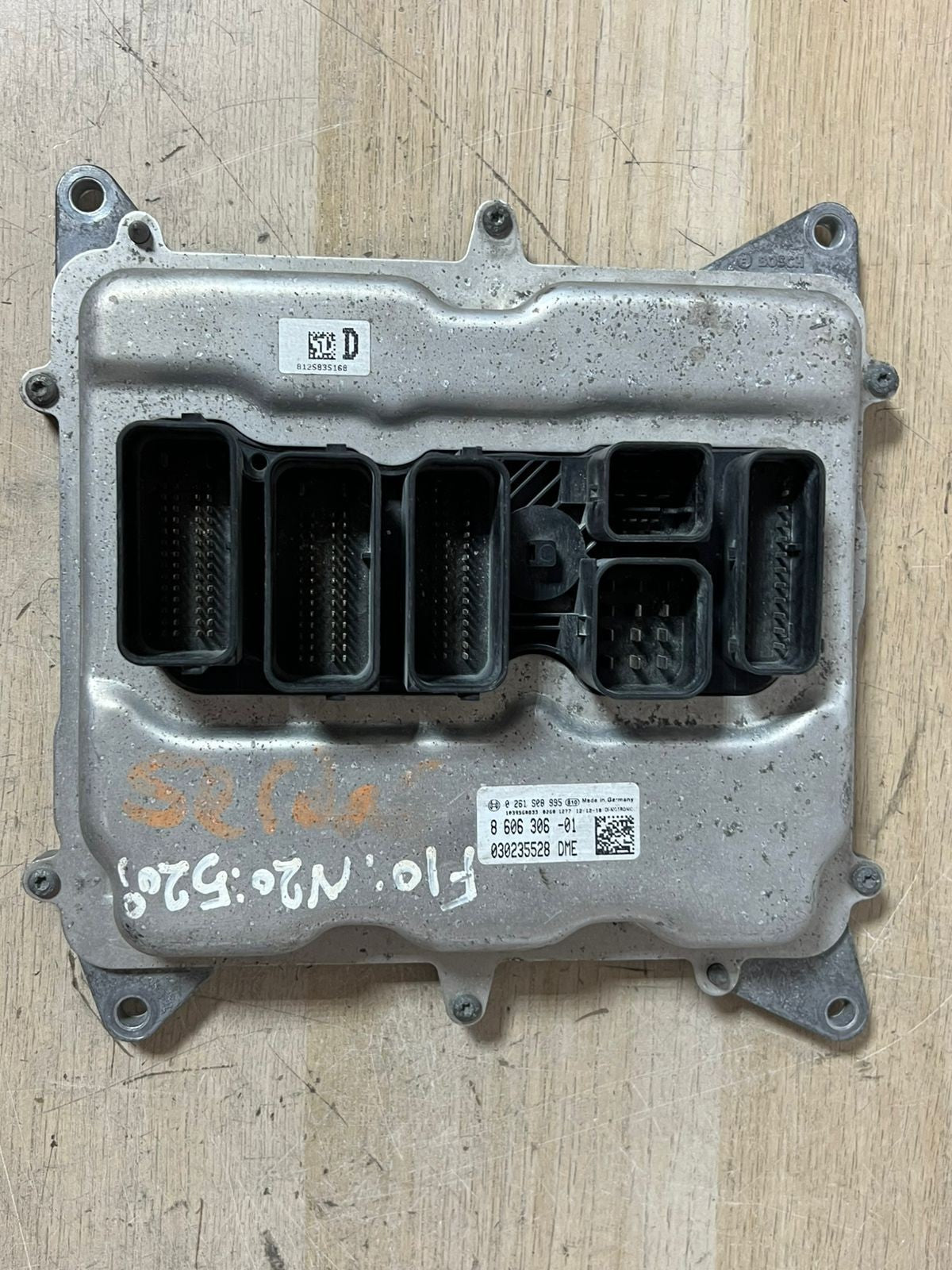 BMW F10 F11 F30 184 HP Petrol N20 Engine Control Unit ECU DME 8606306 Manual