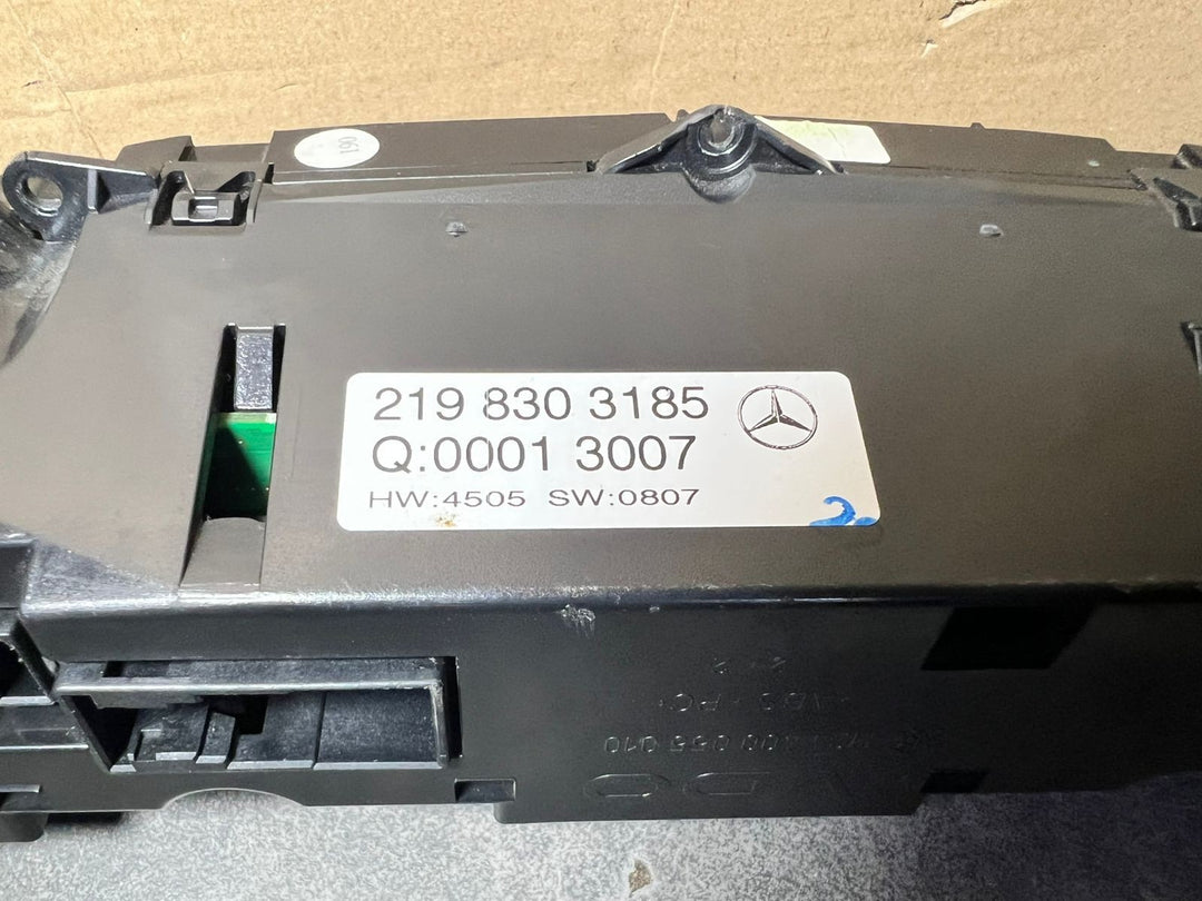 04-10 Mercedes-Benz W219 CLS A/C Heater Climate Control Panel A219 8303185