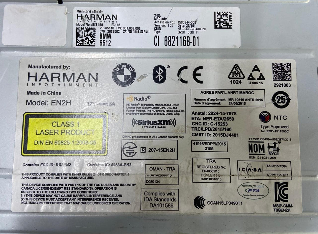 OEM BMW X5 X6 F15 Satellite Stereo, CD, Navigation Head unit 6821168