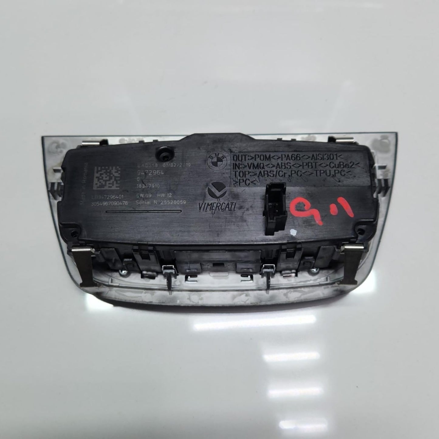 2018-2020 BMW X3 Headlight Switch Control Unit 9472964 X3 G01
