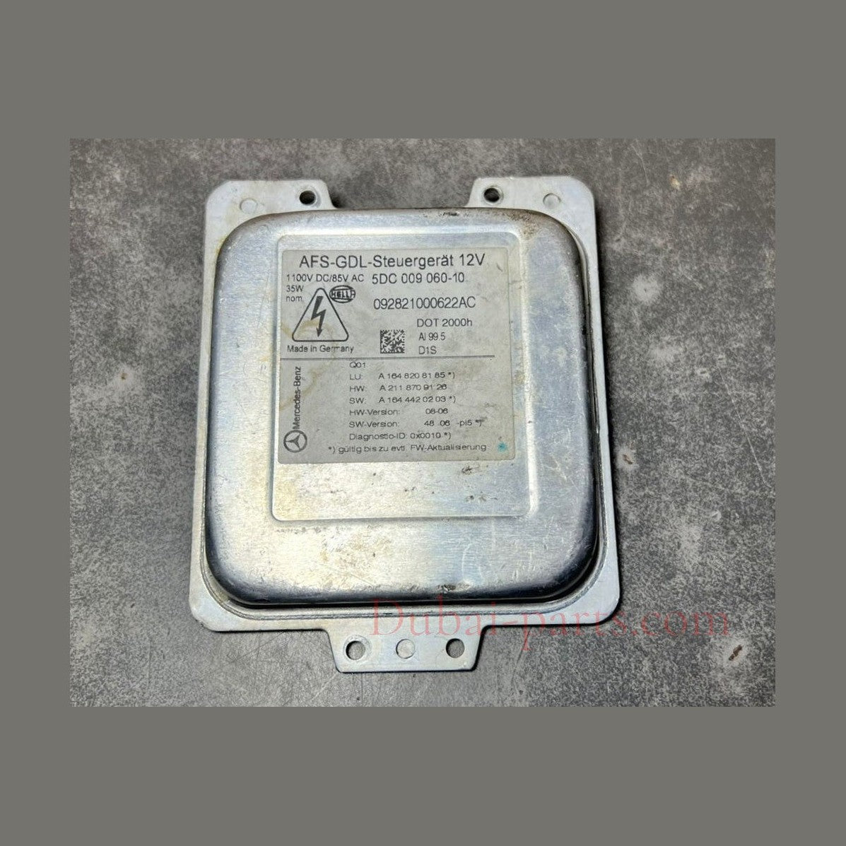 Mercedes W164 ML GL Xenon Light Headlight Control Module Unit A164 8208185 OEM