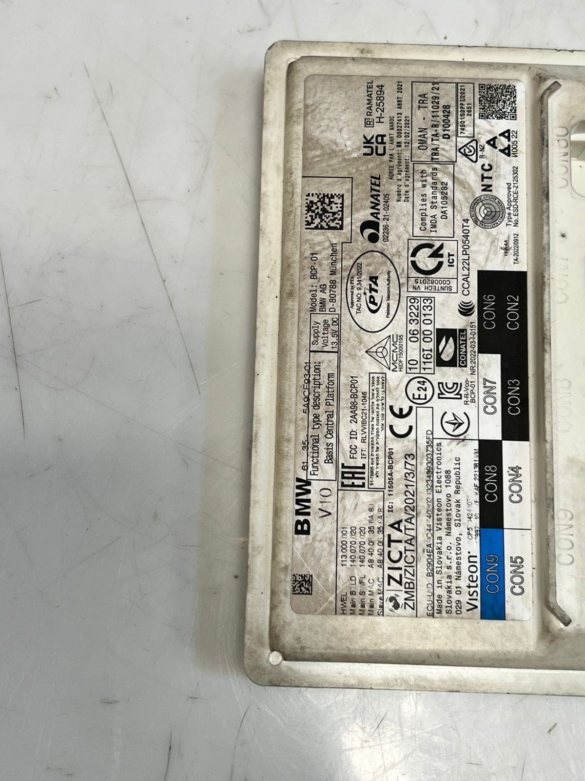 BMW iX 120 BCP V10 Basis Central Platform Control Module 5A9CF93 OEM
