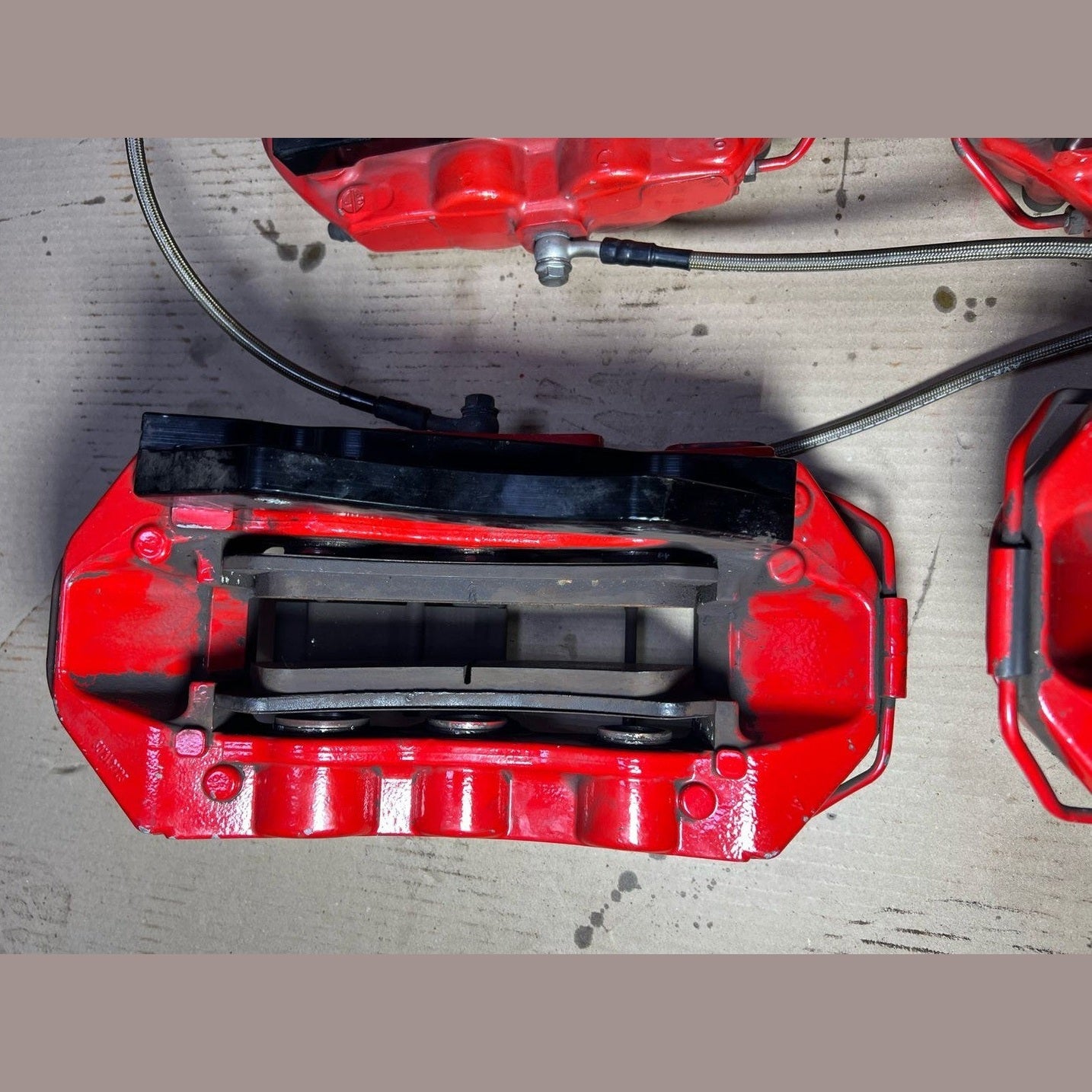 Mercedes-Benz E63 W212 AMG E-Class Front \ Rear Brembo Red Brake Calipers Set