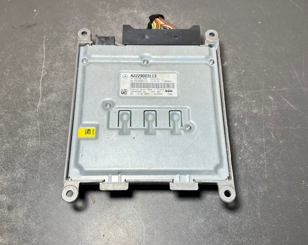 14-20 Mercedes W205 W222 Burmester ASK Sound Amplifier Assembly A222 9003113 OEM