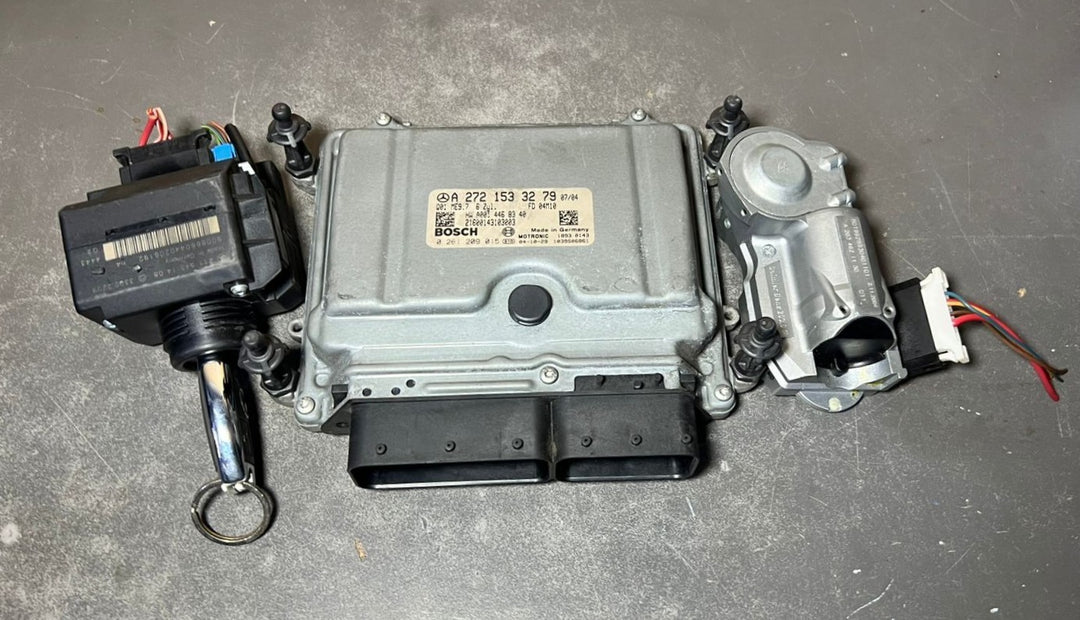 Mercedes W211 ECU Engine Control Module Ignition Key Switch Set A272 1533279 OEM