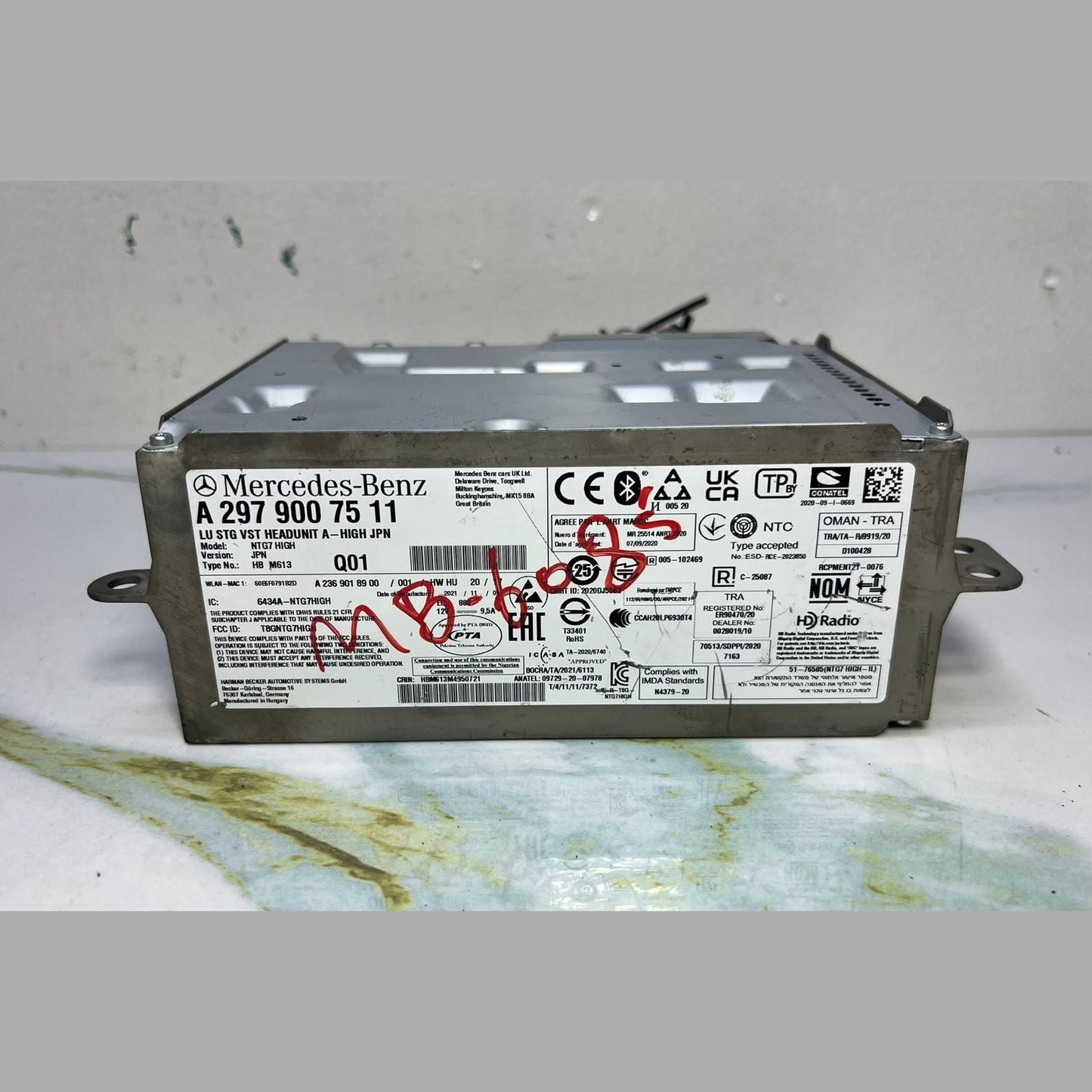 21-24 Mercedes W206 C-Class Radio Audio Multimedia Head Unit  A297 9007511 OEM