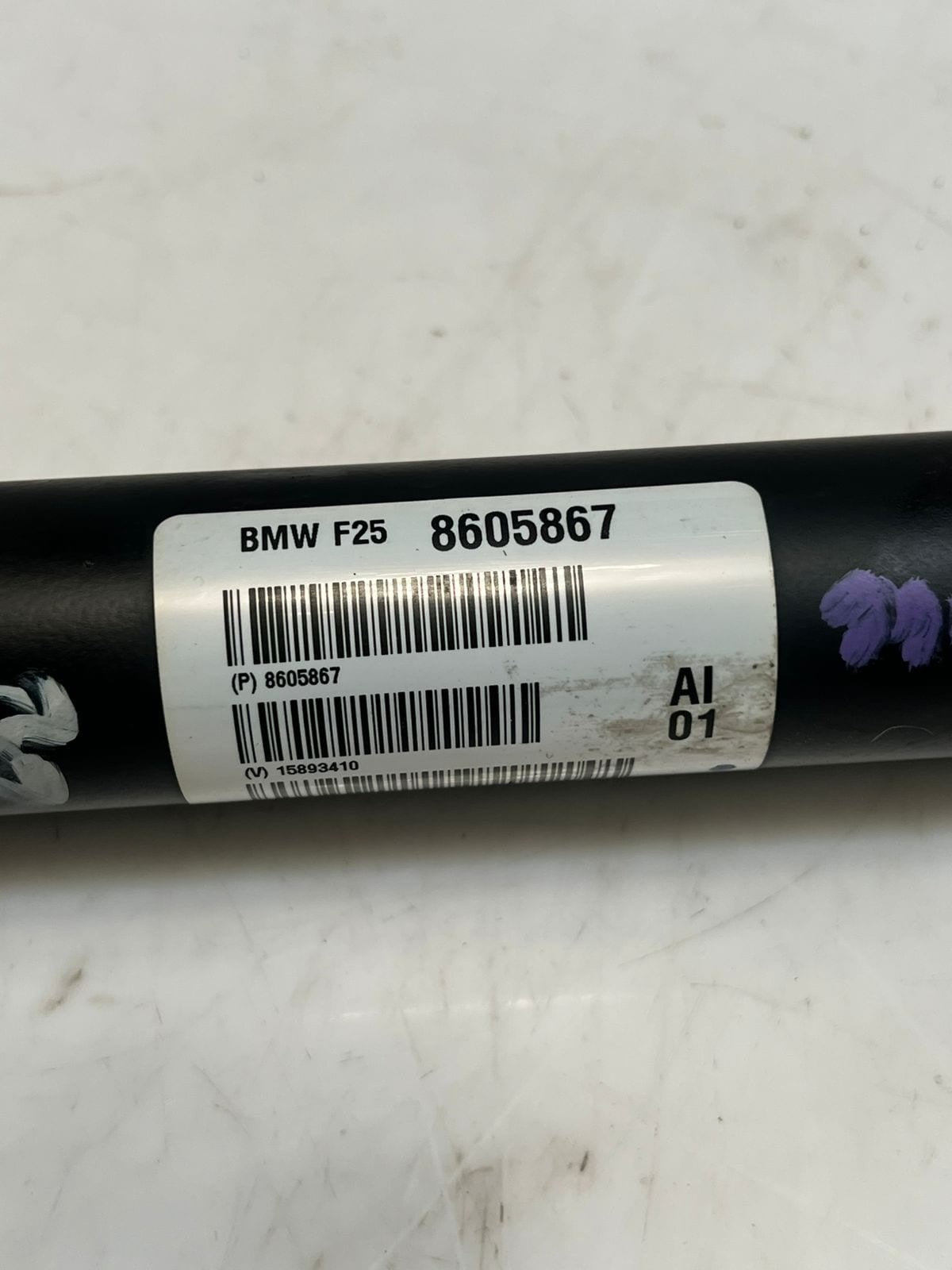2015-2018 BMW X3 F25 35i xDrive N55B30A Front Drive Shaft 8605867 OEM
