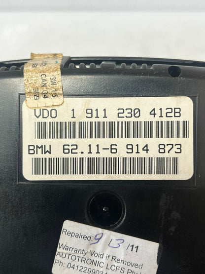 2001 BMW X5 E53 7' E65 750I 5' E39 Instrument Cluster Speedometer 6914873 OEM