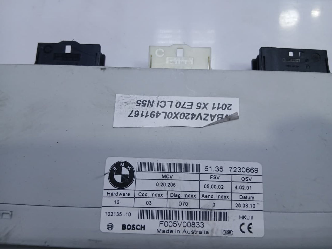2007-2013 BMW X5 E70 and X6 E71 E72 Tailgate Control LID LIFT Module 7230669