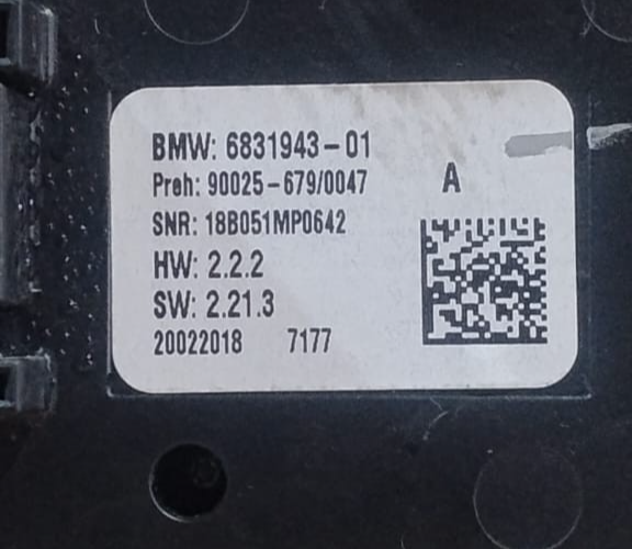 BMW X5 G01 F15 X6 G06 F16 FRONT AC CLIMATE RADIO CONTROL UNIT 6831943 OEM