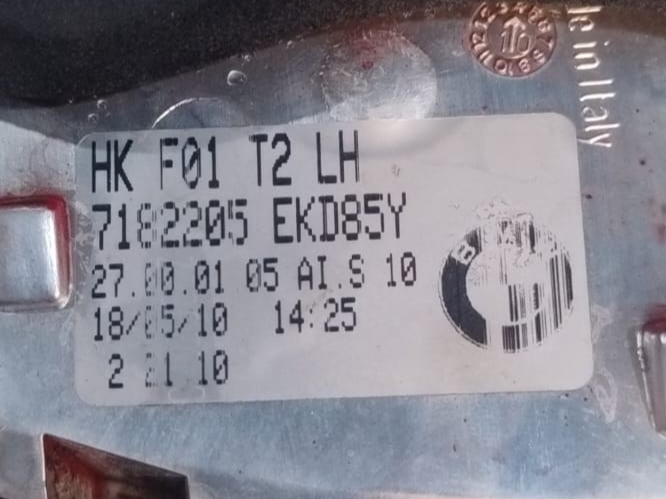 BMW OEM 750LI F01 F02 REAR LEFT INNER SIDE TRUNK TAIL LIGHT TRUNK - 7182205