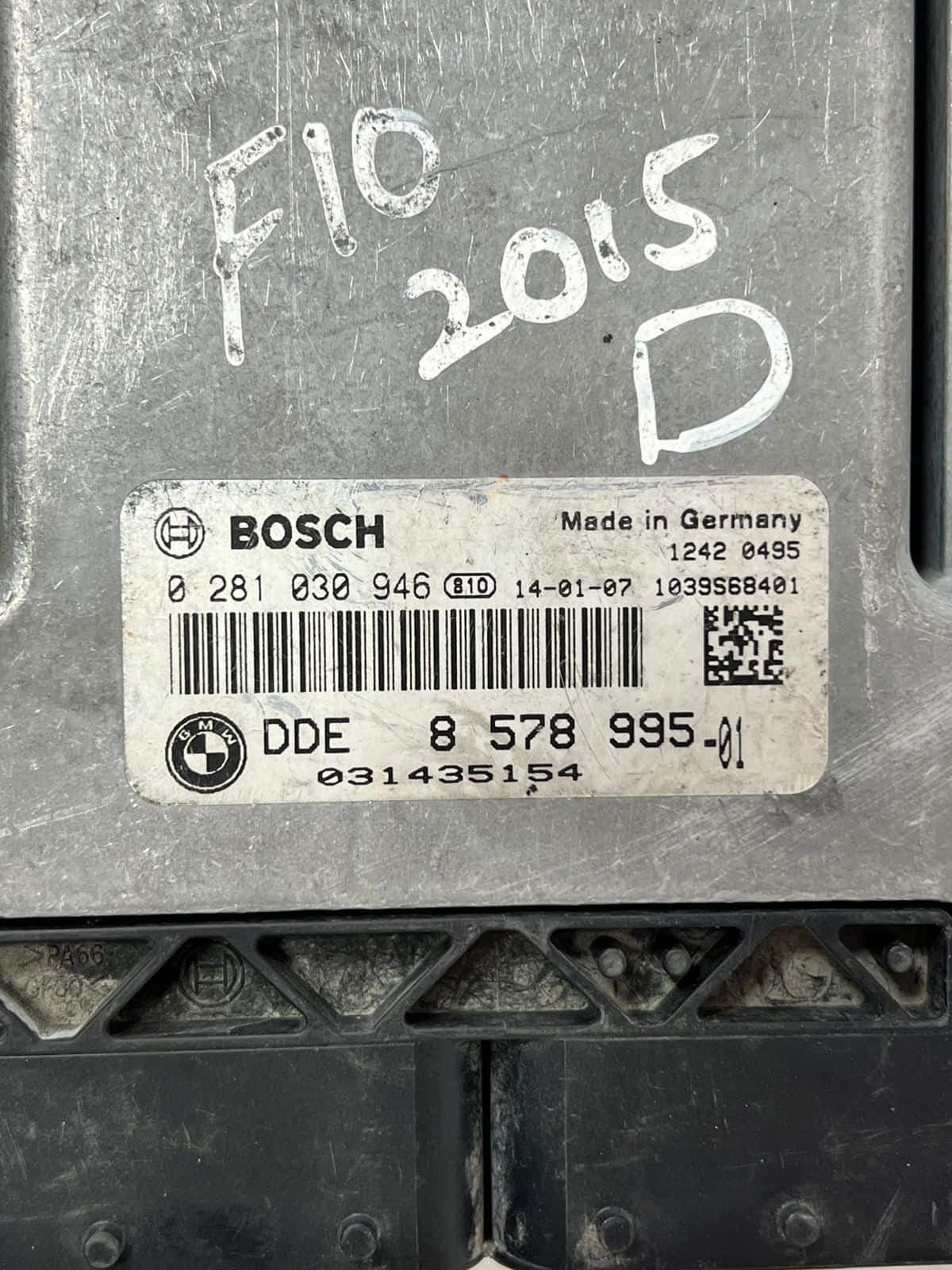 2015 BMW  F10 520d F20 120d F30 320D Engine Control Unit ECU DDE 8578995 OEM