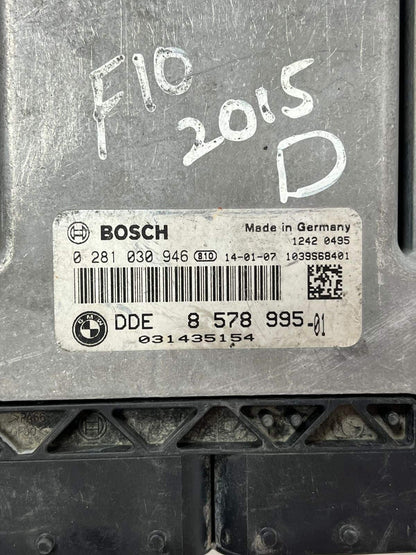 2015 BMW  F10 520d F20 120d F30 320D Engine Control Unit ECU DDE 8578995 OEM