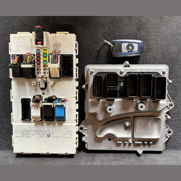 OEM BMW hybrid F30 N55 ENGINE CONTROL UNIT SET + KEY - 8606776