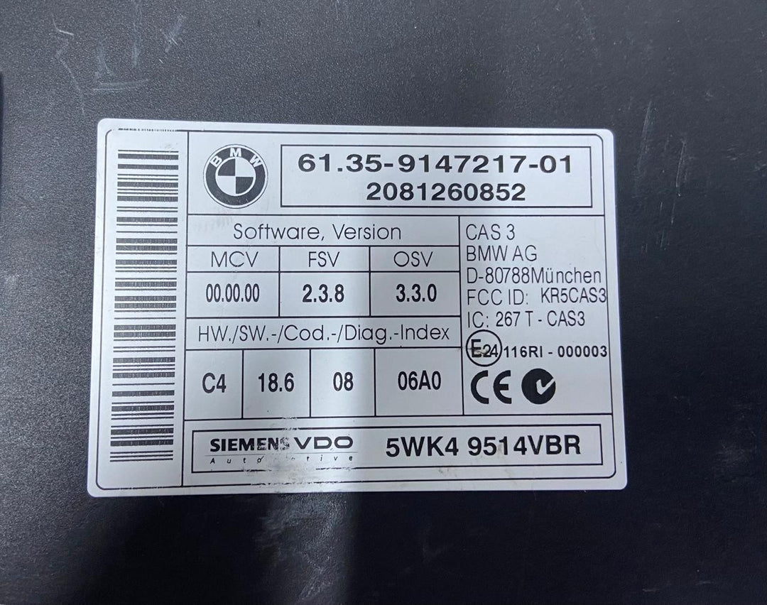 OEM BMW E60 E90 E91 X5 E70 DDE Complete Kit Engine Control Unit ECU 7810980