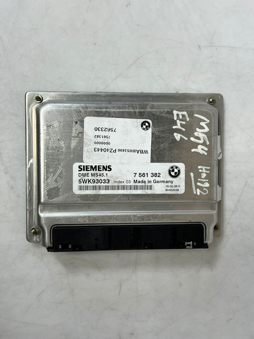 2004-2006 BMW M54 E46 ENGINE CONTROL UNIT ECU COMPLETE SET 7561382 OEM