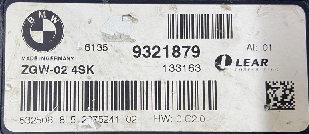 OEM BMW 5 6 SERIES F06 F13 F10 F07 GATEWAY CONTROL MODULE 9321879