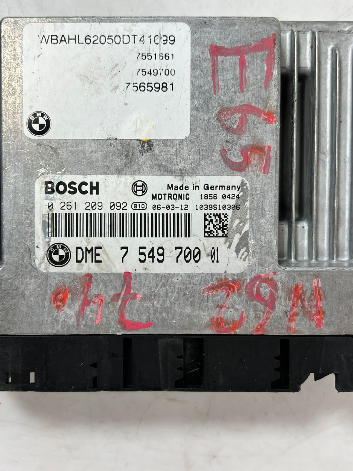 BMW 650i E63 2005 N62 B48 ENGINE CONTROL UNIT ECU KIT DME 7549700 OEM