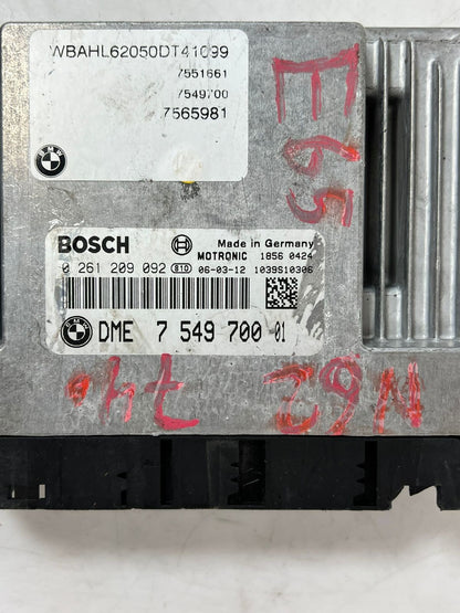 BMW 650i E63 2005 N62 B48 ENGINE CONTROL UNIT ECU KIT DME 7549700 OEM