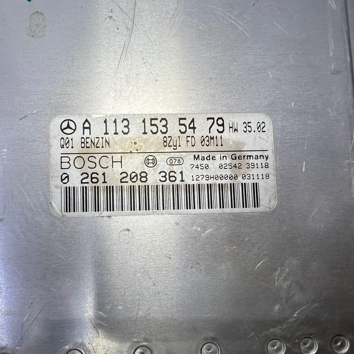 2004-2008 Mercedes S500 Engine Control Unit A1131535479 S-Class and SL-Class