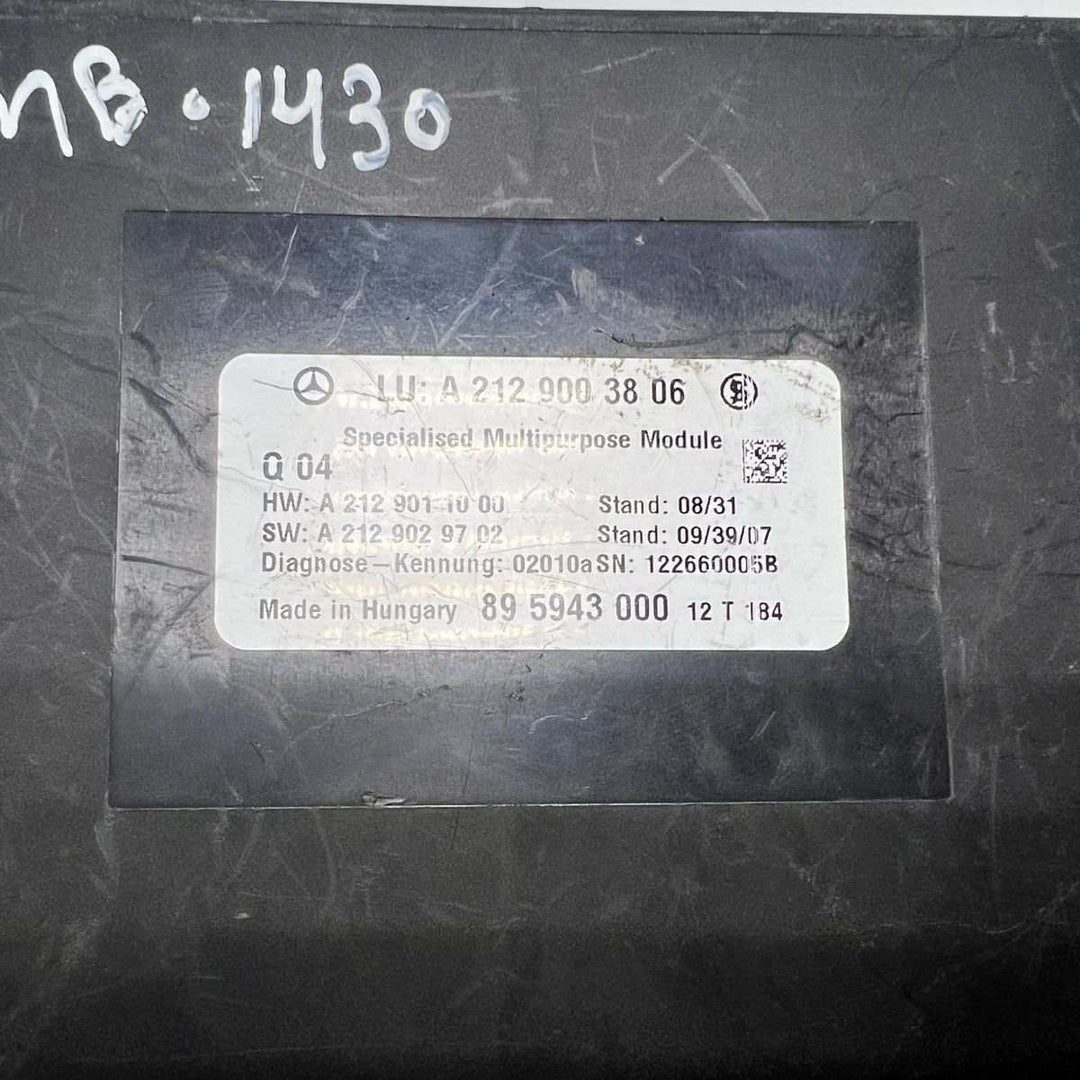 Mercedes Control Unit Multipurpose A2129003806 W212 E-Class, G-Class, ML/GLE