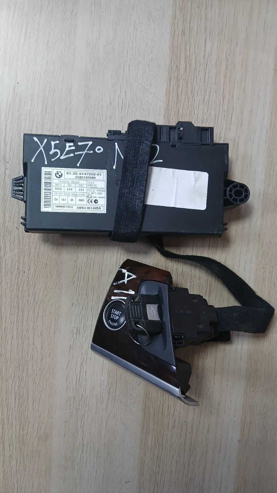 BMW X5 E70 N52 DME MSV80 ECU Kit 7594483 5WK91136 Complete Set OEM