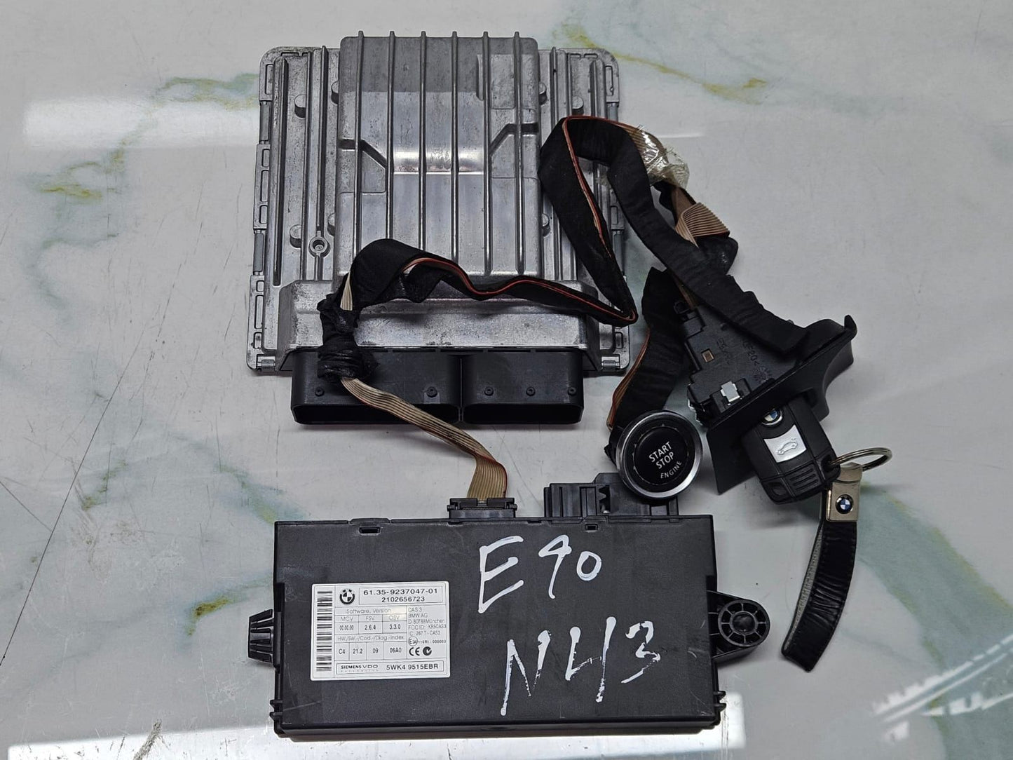 BMW 1 3 E81 E87 E90 E91 N43B20A ECU Engine Control Unit DME MSD81.2 7599881 Set