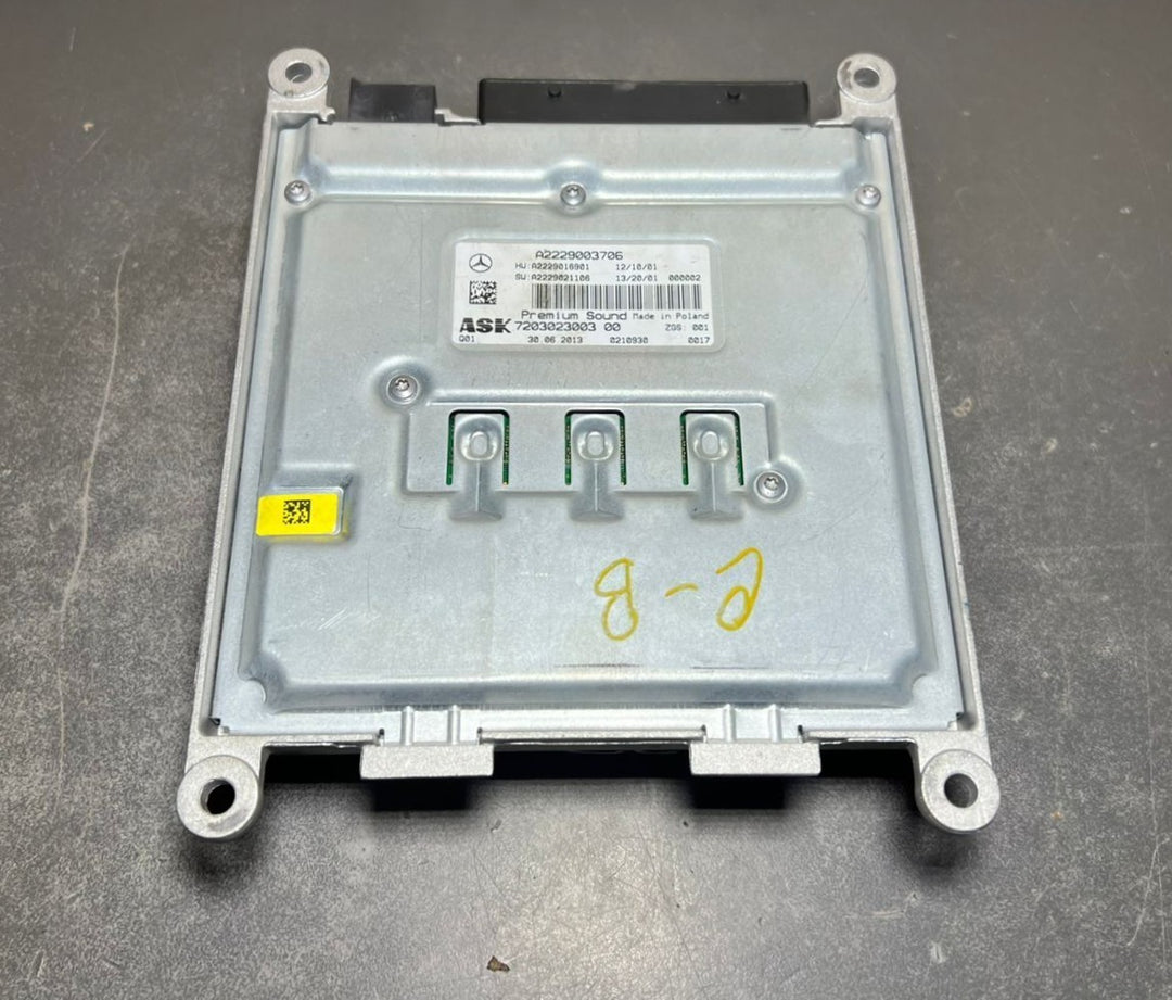 15-20 Mercedes W222 Burmester ASK Sound Amplifier Assembly A222 9003706 OEM